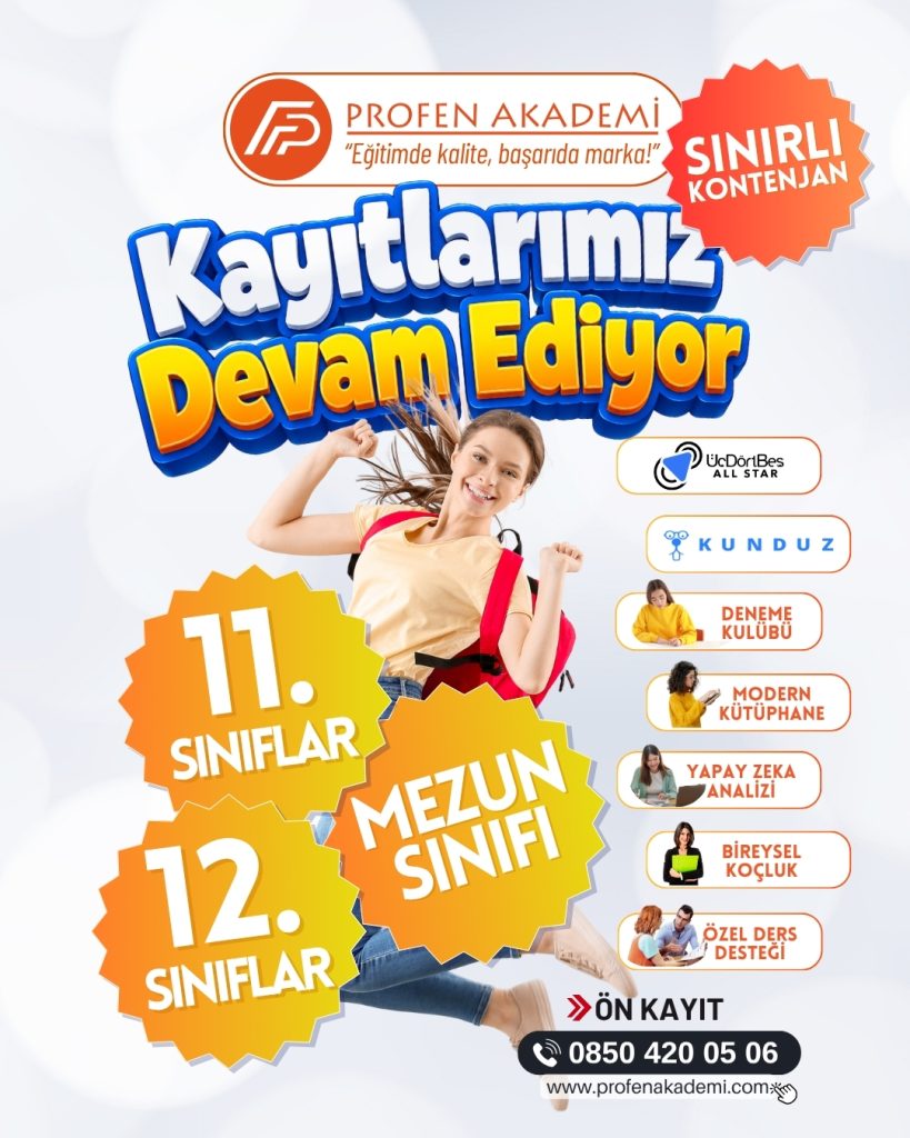 YKS 2027 İçin Profen Akademi ile Doğru Hazırlık