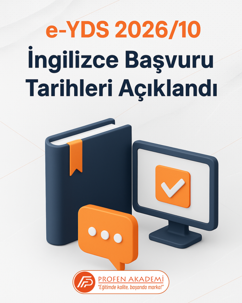 e-YDS 2026/10 İngilizce Başvuru Tarihleri Açıklandı